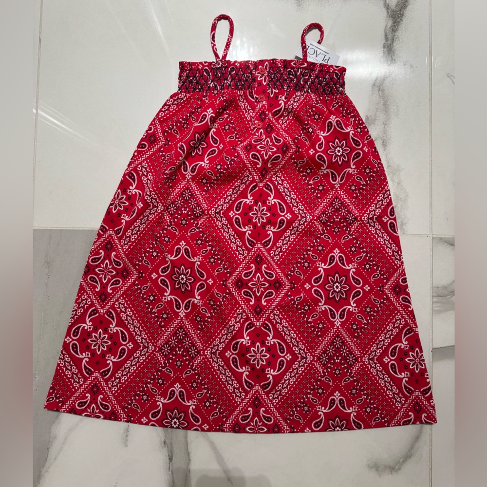 Red Bandana Print Sundress